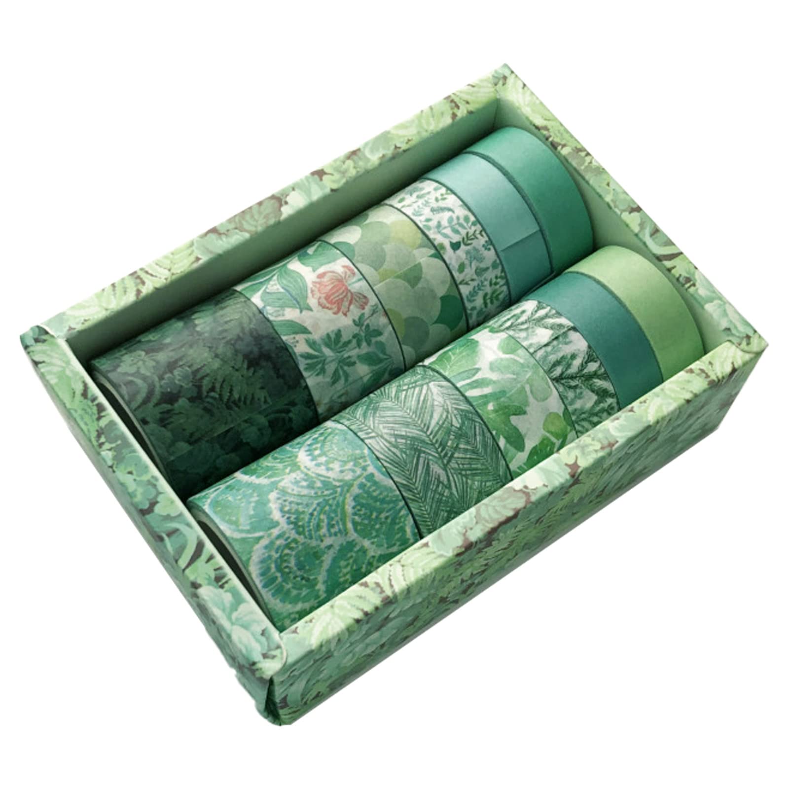 Rea&Gole 12 Rolls Washi Tape Sets Color Lasts Washi Masking Tapes Strong Viscosity Handmade Decorative Tapes for Halloween Craft Scrapbooking Gift Wrapping