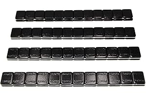 ACCRETION 96Pcs 1/4 Oz Black Adhesive Backed Wheel Weights (24 Oz Pack)