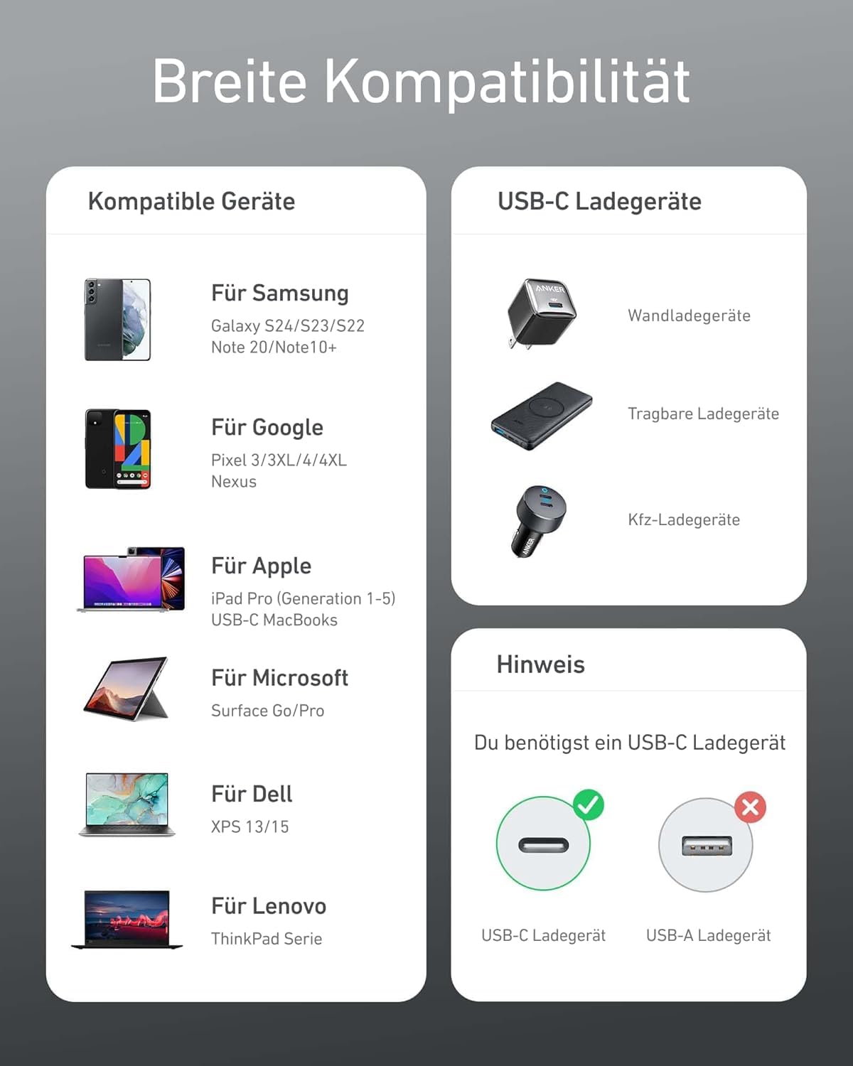 Anker USB C Kabel, [2 Stück 1,8m] Schnellladekabel USB C auf USB C Kabel, PD 3.0 USB C Ladekabel für iPhone 17 Pro Max/16/15 Serie, Samsung Galaxy S25/S24, MacBook Pro/Air, iPad Pro/Air 4