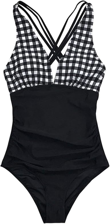 maillot de bain 1 piece vichy