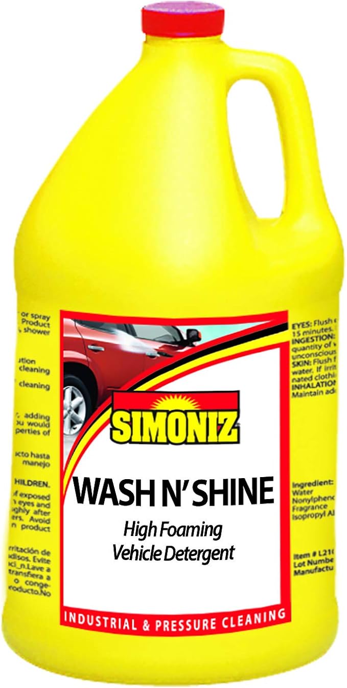 Simoniz W4210001 Wash N Shine Car Wash 1 Gallon 1 Pack Cleaners Amazon Canada
