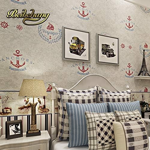 Wallswot 3D Wallpapers 3D Catoon Pirate Ship Pattern Children's Wallpaper for Wall 3D Kid Boy Room Wall Coverings Child -350Cmx245Cm