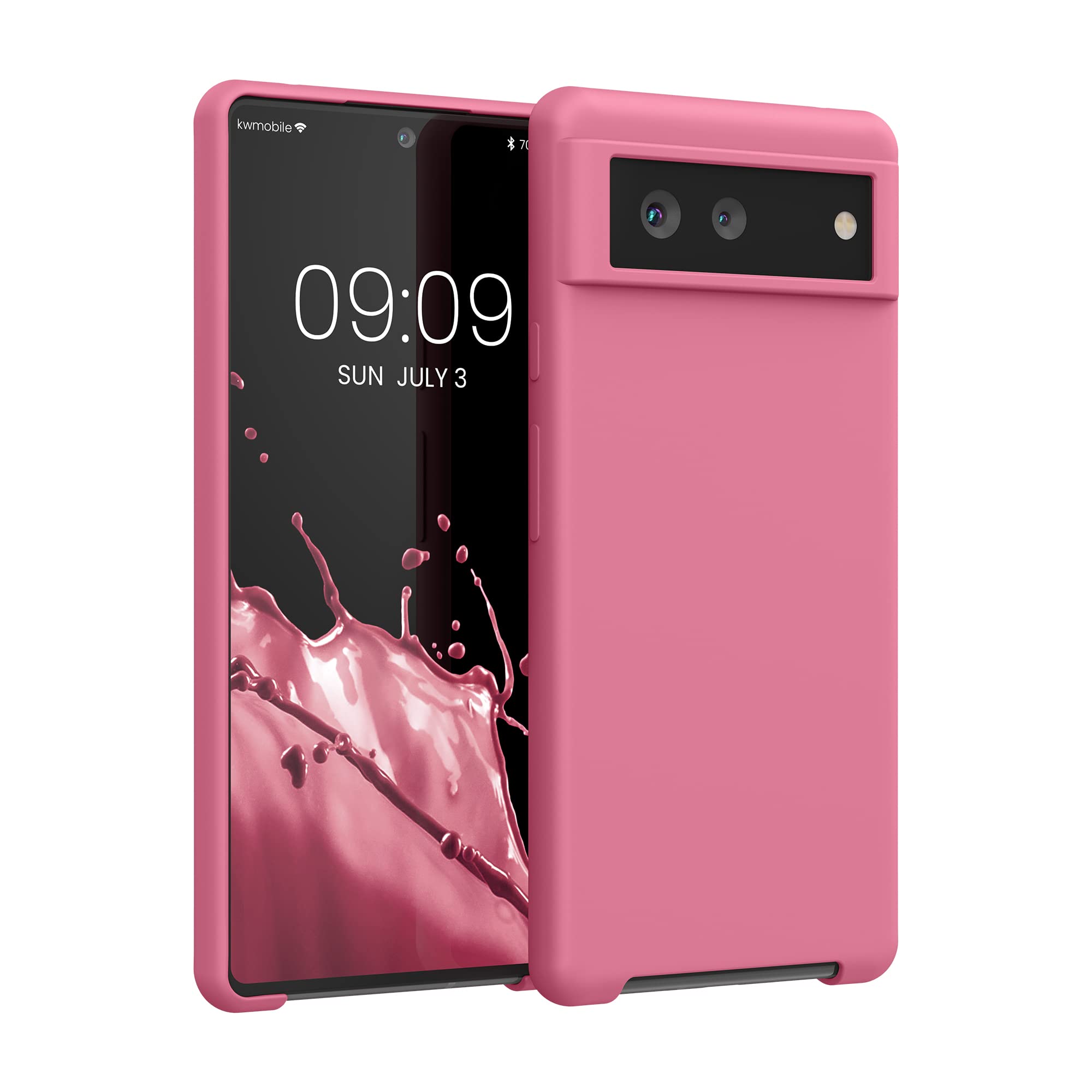 kwmobile Case for Google Pixel 6 Case - Soft Cover - Shockproof Silicone - Wireless Charging Sweet Candy — image 1