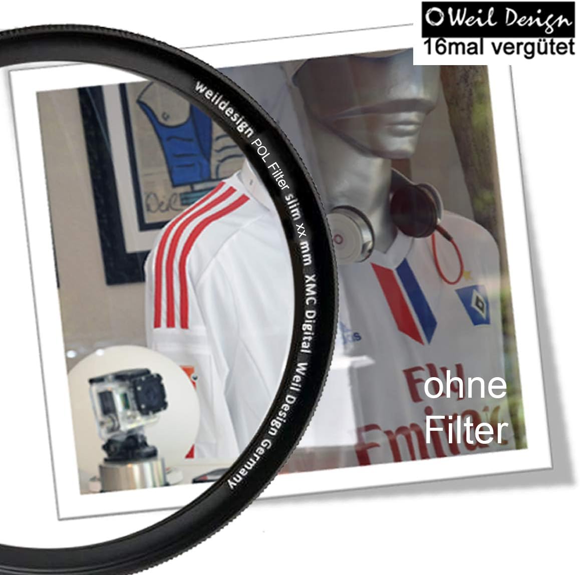 Polarising Filter POL 72 mm Circular Slim XMC Digital Because Design ...