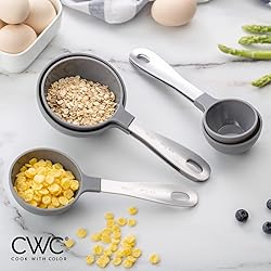 COOK WITH COLOR 12 PC Measuring Cups and Measuring