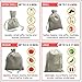 Cotton Muslin Drawstring Bags 7x9 Unbleached Reusable Favor Pouches for Crafts, Herbs, Gifts Pantry Storage | Heavyweight 144 GSM | Double Drawstring | by DR (7 x 9 inch - 12 pack, Beige)