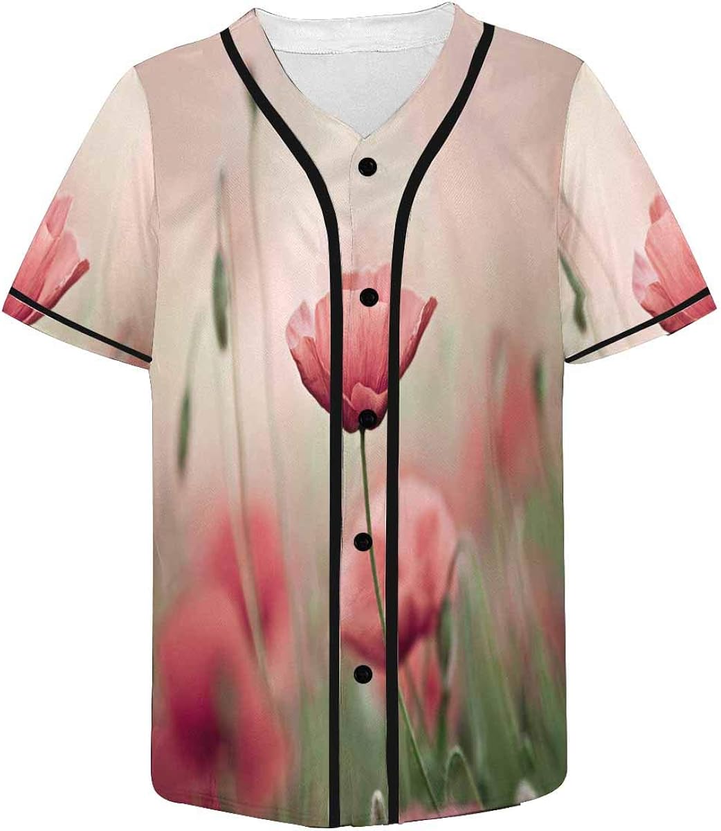 pink baseball jersey mens