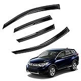 MXSAG 4pcs JDM 3D Wavy MU Style Window Visors