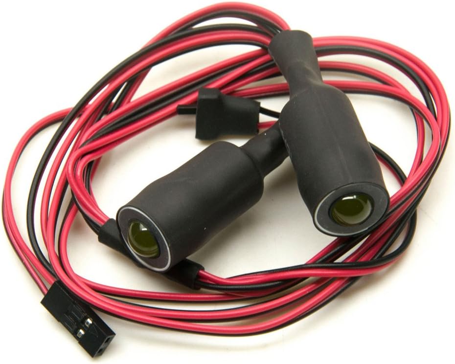 13mm 2Leds Angel Eyes & Demon Eyes LED Headlight Back Light for 1/10 RC Car (Red+White)