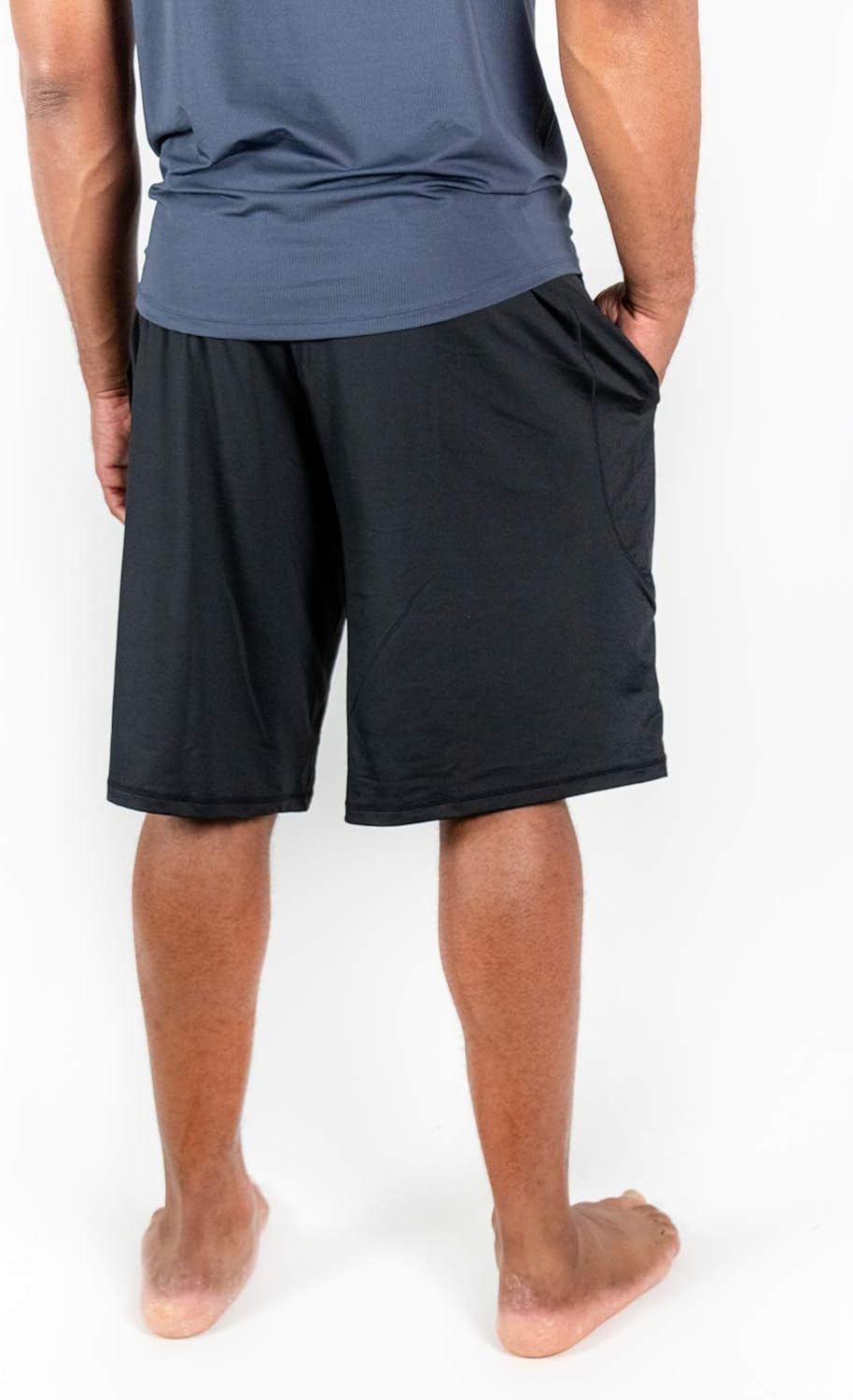 DEVOPS Men's 2-Pack Loose-Fit 10" Workout Gym Shorts with Pockets: Clothing