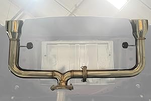 EXTREME ONLINE STORE For 2022-Present Toyota GR86 Subaru BRZ Muffler Delete T-304 Stainless Steel Muffler Delete Axle Back Double Wall Dual Tips Exhaust Kit