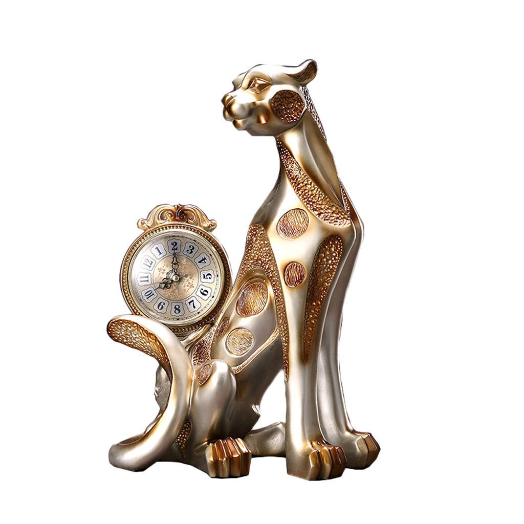 Leopard clock decoration dots Silent sweeping