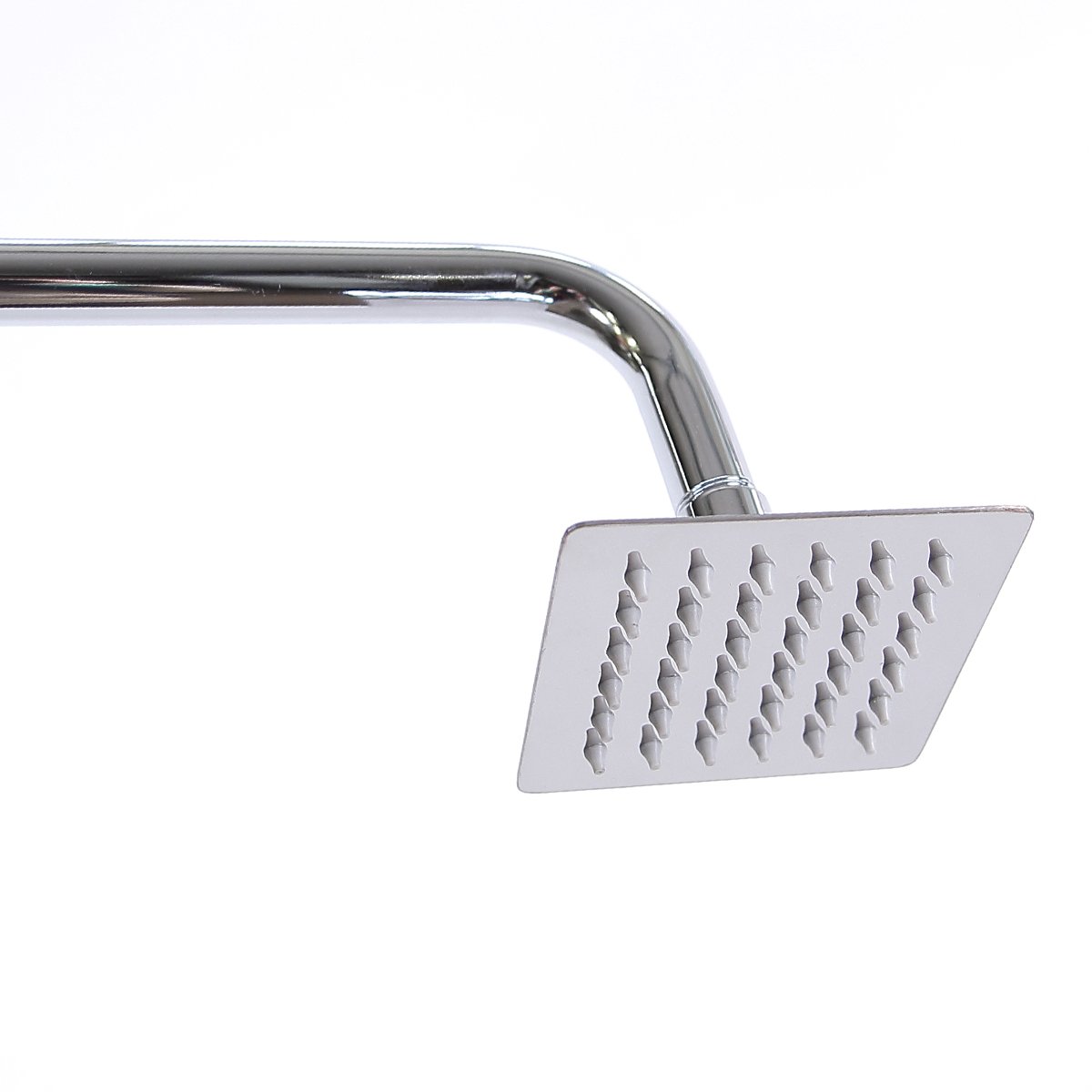 Soytich 10 x 10 cm shower head with anti-limescale nozzles, shower head (shower 022 square).