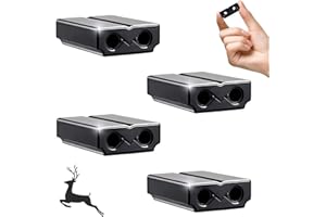 CPWUFIYD Deer Whistles for Car - Deer Horn for Vehicles, Trunks, Motorcycle, SUV, Deer Deterrent Warning Devices Animal Alert for Cars with Extra Tapes（4 Pack）
