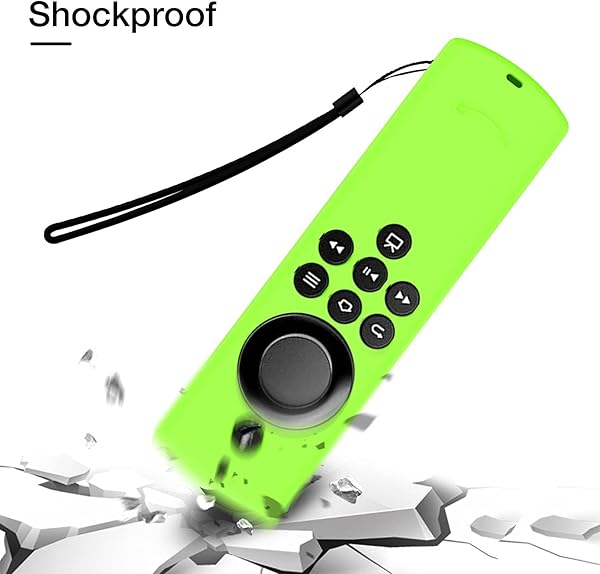 Funda protectora para control remoto funda de silicona a prueba de golpes funda protectora de silicona compatible con Amazon Voice Remote Lite Fire TV Stick Smart TV Remote Funda de silicona