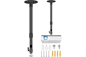Upgraded Longer Projector Mount, Universal Extending Projector Ceiling Mount Projectors Wall Mount with Extendable Length 14-