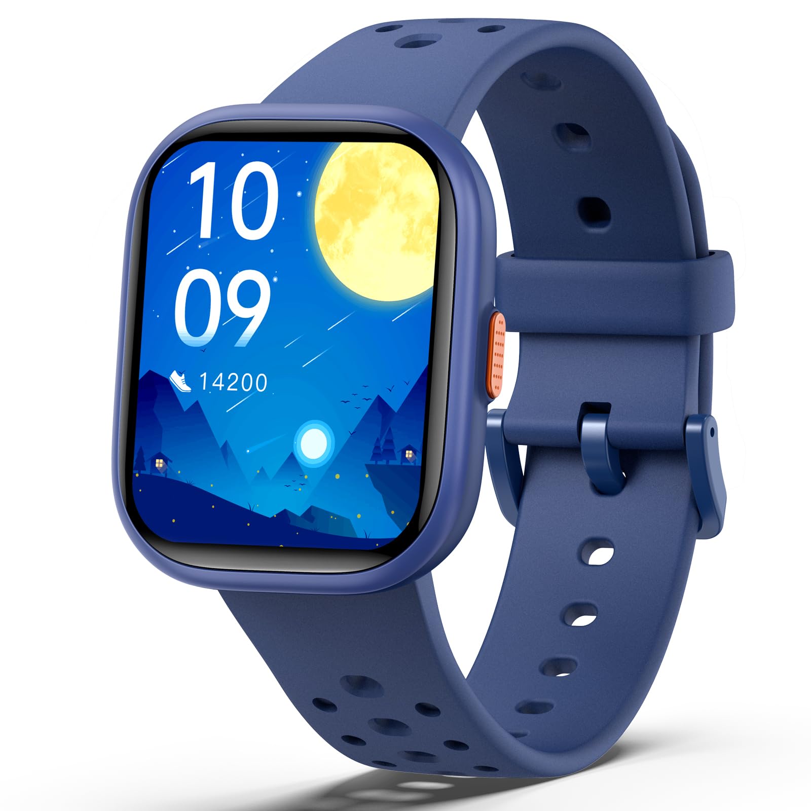 Photo 1 of teslahero Upgraded Kids Smart Watch Fitness Tracker, 1.85" Screen with 12 Puzzle Games, Heart Rate Sleep Monitor, Pedometer, Waterproof Activity Tracker with/Without APP for Fitbit Boys Girls (Blue)