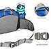 WATERFLY Fanny Pack Waist Bag: Fannie Pack 2 Water Bottle Holders Lumbar Belt Hiking Walking Running Jogging Camping Large Woman Man (Bottle Not Included)