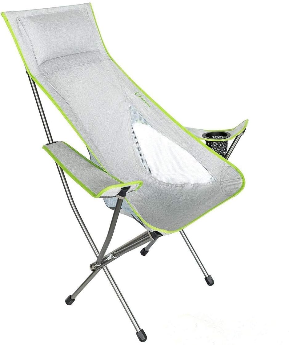 camping chair with headrest