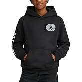 Volcom Boys Long Sleeve Pullover Graphic Hoodie Sweatshirt (8-20) | Soft Cozy Warmth with Panel-Blocked Design, Ribbed Cuffs &amp; Kangaroo Pocket for Everyday School &amp; Skate Wear