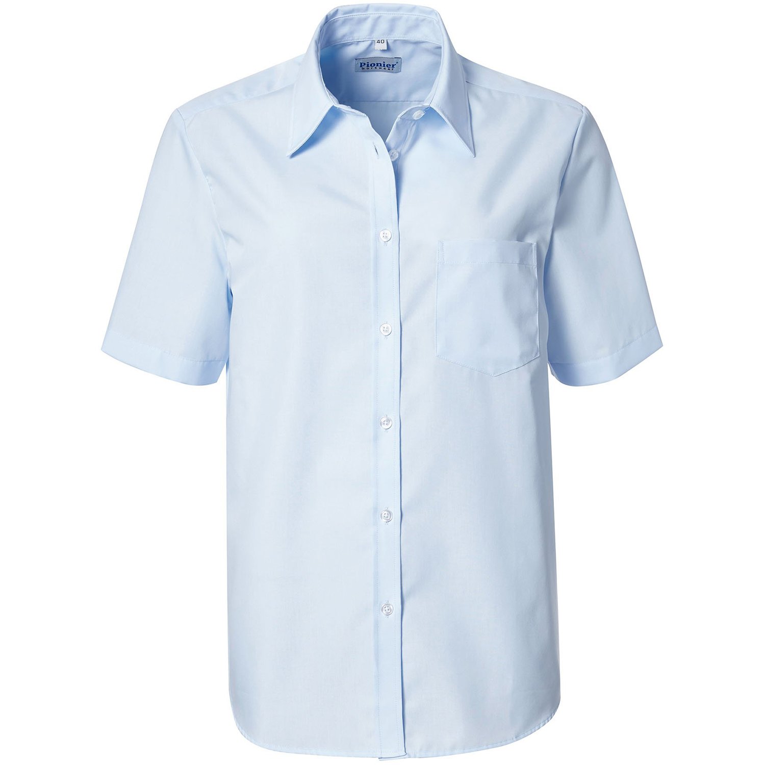 Pionier 8719-42 "Business Fashion" Blouse, Light Blue, Size 42