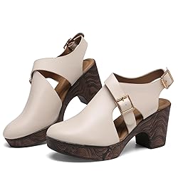 Altxic Women's Comfy Low Block Chunky Heels Sandals