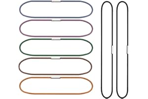 Mini Skater 7 Random Color Notebook Elastic Spring Bands Connecting Insert Refill Replacement Strap Bands Accessories for Travel Journal, 7Pcs