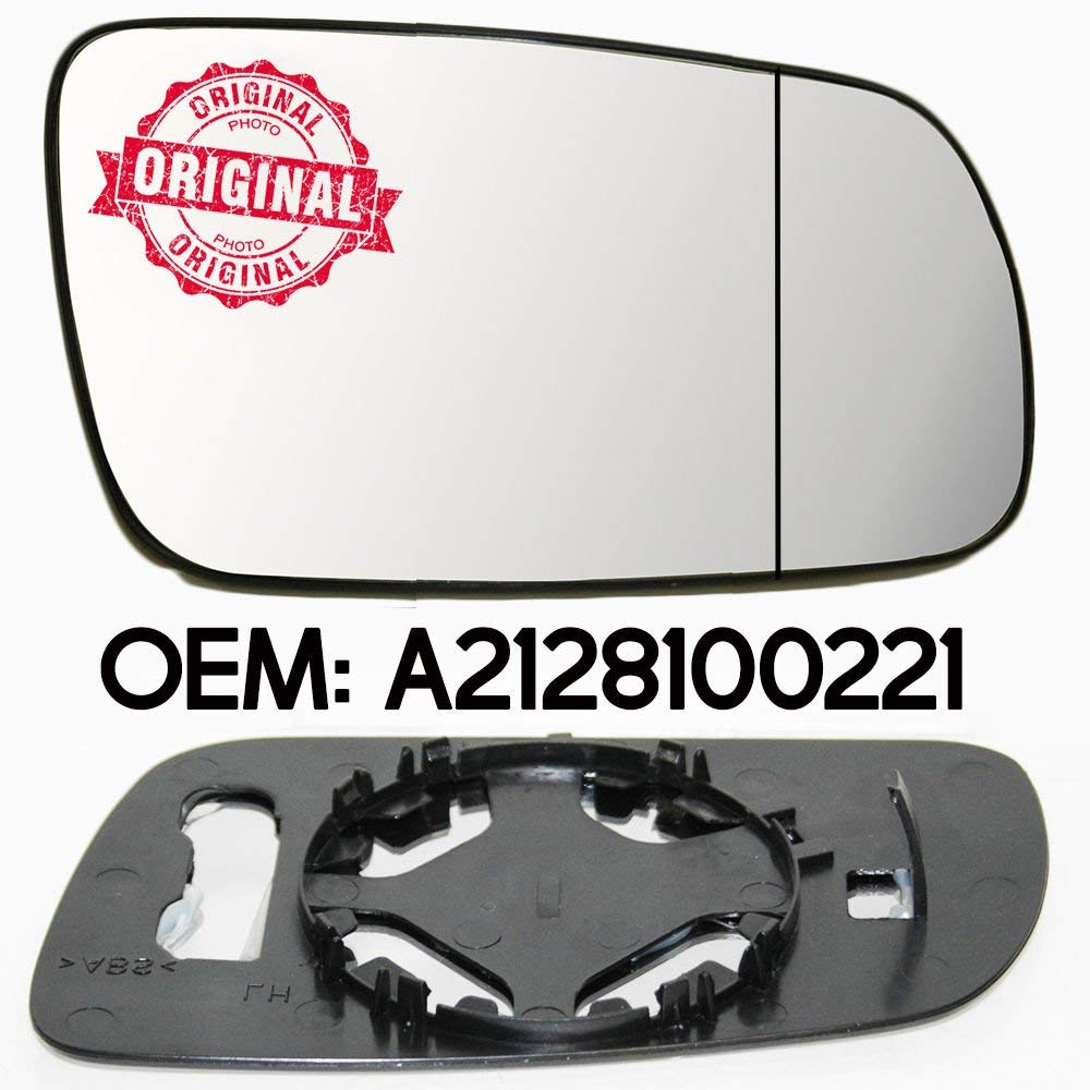 Right Side Wing Mirror Glass Wide Angle Compatible With Octavia 1997 Onwards OEM A2128100221