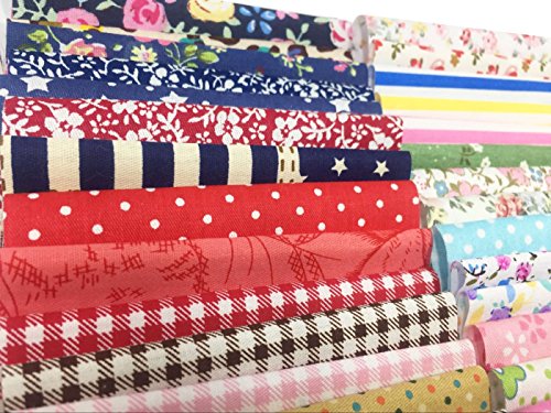 levylisa 200 PCS 4'' x 4''100% Precut Cotton Fabric Bundles, DIY Sewing Quarters Bundle, Cotton Quarter Fabric Bundle, Precut Fabric, Quilting Fabric Bundles, Precut Quilt Kit, Vintage Sheet Supply