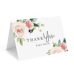 Bliss Collections Floral Thank You Cards, 25