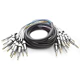 12 Channel 1/4" TRS Snake Cable - 10 Feet Long