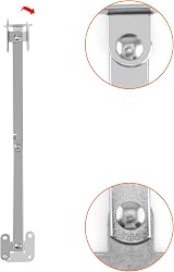 QWORK 4 Pcs Steel Drop Down Hinge Lid Stay Folding Hinge Furniture view 3