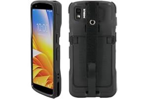 Mobilis Rugged Case for Zebra TC22 TC27 Mobile Computer with Handstrap, Reinforced Protective Cover, Military Grade Shockproof, Compatible with Charging Accessories, Recycled Materials, Black