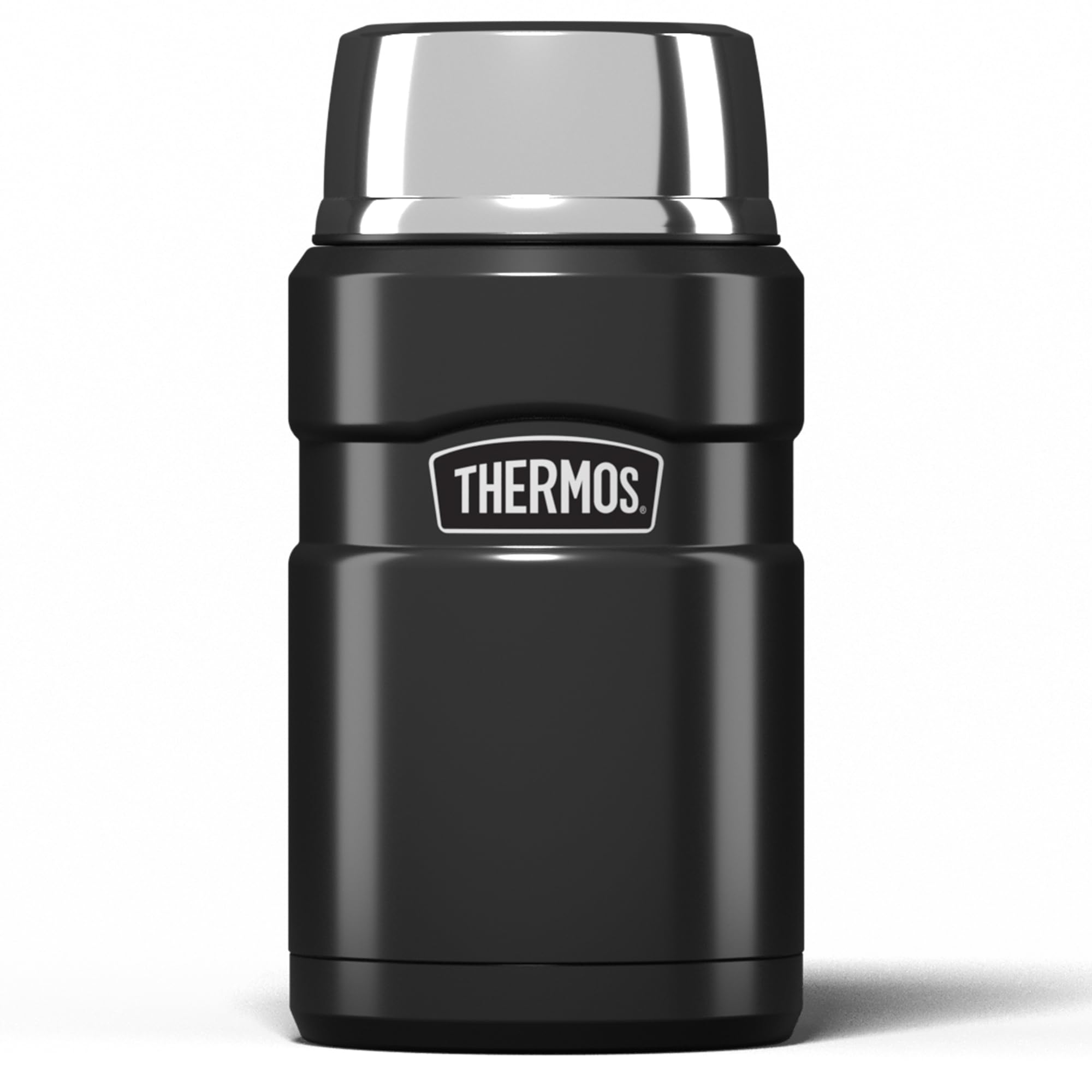Thermos Stainless King Food Flask, 710ml Capacity - Sleek Multi- Purpose Flask for Daily Food Prep - Durable Stainless Steel with Gun Metal Finish - Ideal for On-the-Go Meals & Drinks