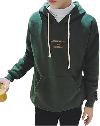 Amazon Infabe パーカー 長袖 かっこいい 春 秋冬 ロング スポーツ ファッション メンズ シンプル トレーナー おしゃれ 無地 おおきいサイズ 個性的 おしゃれ Tシャツ トレーナー パーカー 通販