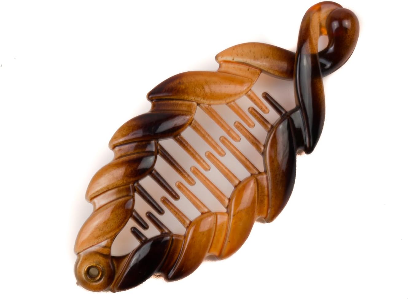 Mytoptrendz® Girls Oval Shape Banana Hair Clamp Tort Brown Small Size