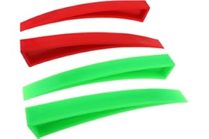 ePathChina 4PCS Window Curved Dent Repair Tools, Car Body Repair Plastic Wedge DIY Plastic Chisel Scraper Car Door Unlocking Kit, Red and Green Lacquer Free Dent Repair Tool