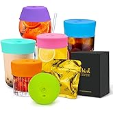 Drink Protection Cover | 100% Silicone and Reusable, Perfect for Parties, Bars or Clubs, Fits All Cup Sizes | Stop Worrying About Beverage Safety (6 Pack)