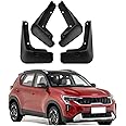 YLOXFW Car Mudguard Mud Flaps for KIA Sonet 2024 Molded Custom Front and Rear Mudflaps Splash Guards Flares Kit 4-PC Auto Accessories,Send 1 Car Wash Towel