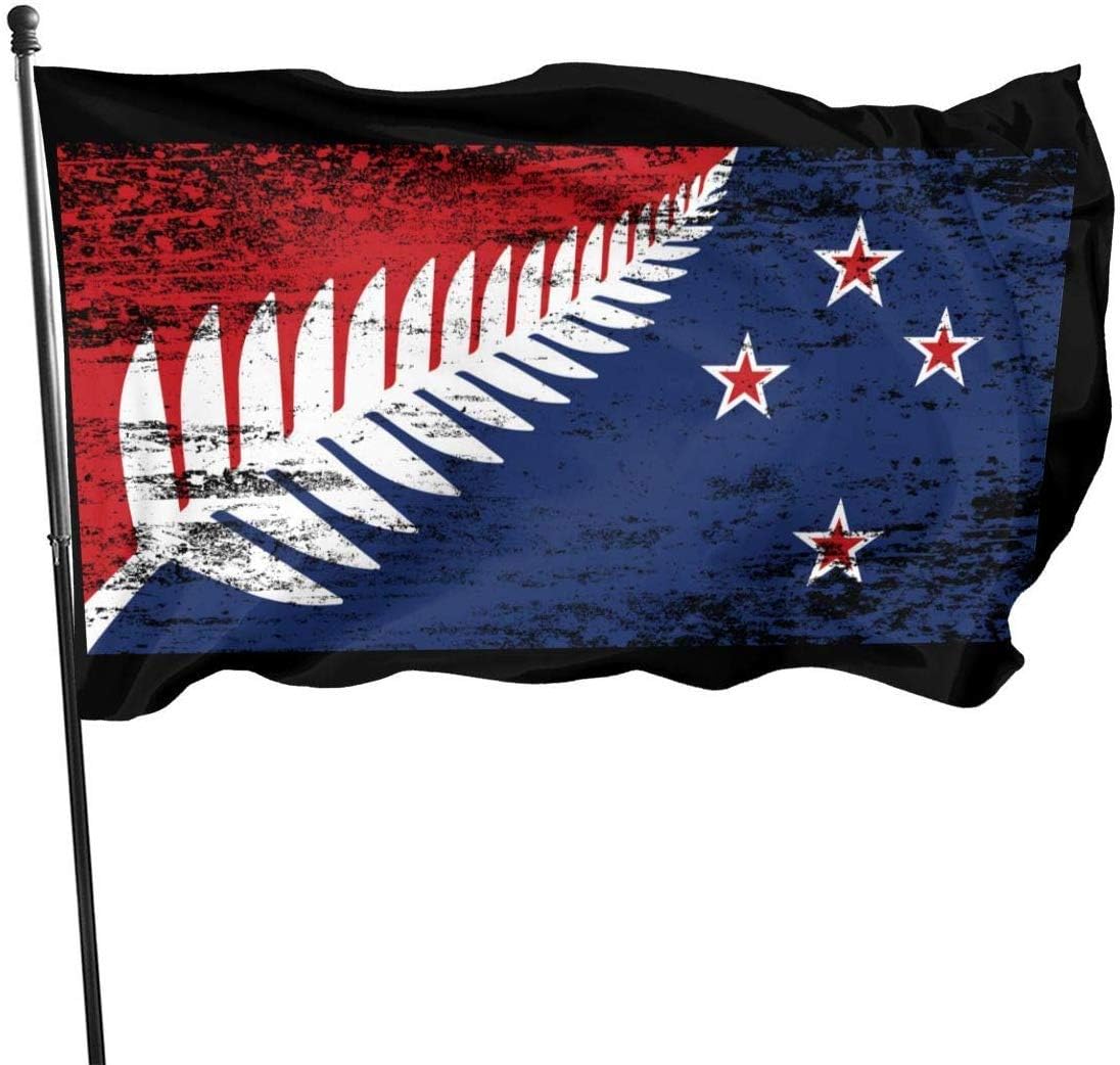 Gsixgoods 3x5 Ft Polyester Flag New Zealand Maori Fern Flag - Vivid Color and UV Fade Resistant