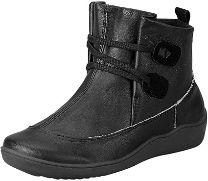 black boots with arch support