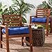 Greendale Home Fashions 20-inch Outdoor Chair Cushion (set of 2), Marine