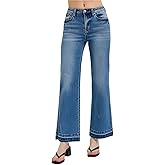 SALT TREE Risen Jeans - High Rise Ankle Straight Jeans - RDP5845