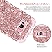 LONTECT Compatible Galaxy S8 Plus Case Luxury Glitter Shiny Sparkle Bling Heavy Duty Hybrid Sturdy High Impact Shockproof Protective Cover Case for Samsung Galaxy S8 Plus, Rose Gold