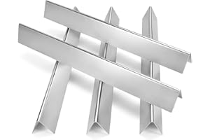 GGC 22.5" Flavorizer Bars for Weber 7536, 7537, Spirit 300 Series, E-310, E-320, S-310, S-320 Grills with Side-Controls, Spirit 700, Genesis Silver B/C, Gold B/C, Weber 900(5-Pack)(22.5"x2.3"x2.3")