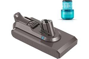 XPOPOX V11 Replacement Battery Compatible with Dyson V11 V15 SV15 Button Click in Installation Style Battery V11 SV15 SV16 SV22 970425-01 Vacuum Cleaner 25.2V 5000mAh (Not Fit for Fixing Styles with Screws)