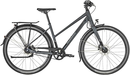 bergamont vitess n8 belt trekking fahrrad grau schwarz 2019