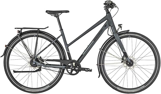 bergamont vitess n8 belt trekking fahrrad grau schwarz 2019