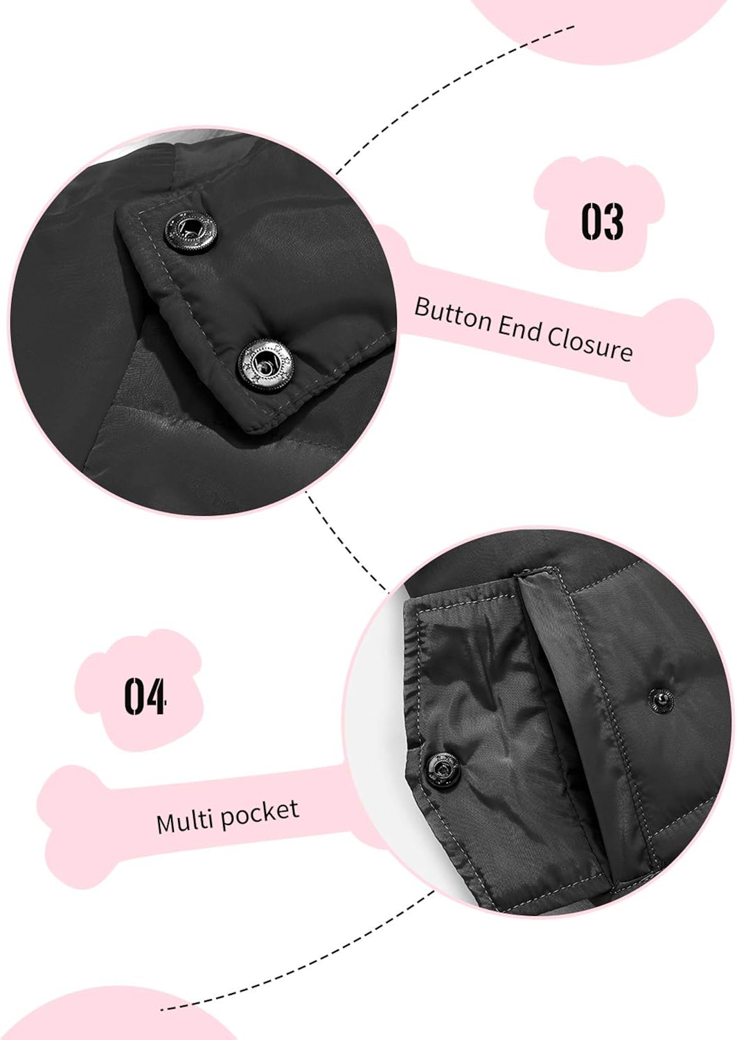 Wantdo Girl's Water-Resistant Winter Coat Thicken Fleece Lined Puffer Jacket Hooded Parka: Clothing