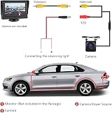Jansite Car Backup Camera HD 720P Night Vision IP68 Waterproof Wide Angle view 5